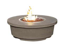 American Fyre Designs 47-Inch Contempo Round Concrete Gas Fire Pit Table Modern Design Outdoor 782-WA-11