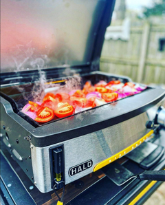 HALO Elite1B Countertop Outdoor Griddle with Dual-Zone Burner and XL Rear Grease Management