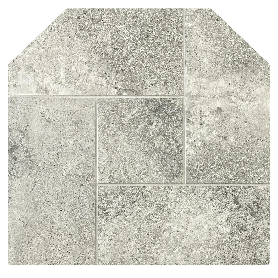 Diamond Hearths Standard-Corner Pad Traditional Edge Type I Snow Quartzite Indoor DH-SQ
