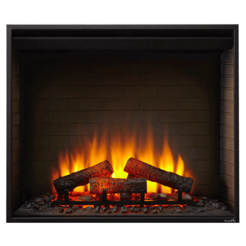SimpliFire 30 Inch Traditional Built-In Electric Fireplace SF-BI30-EB