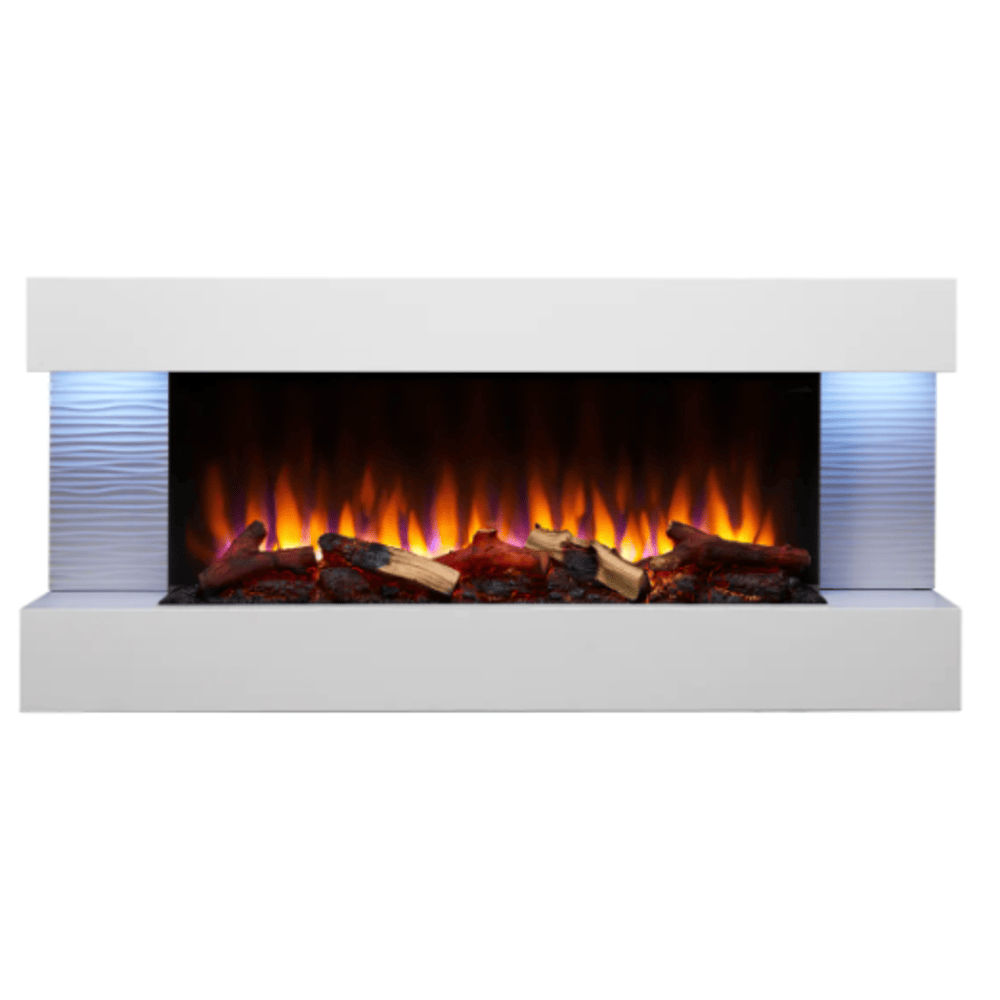 SimpliFire 36 Inch Format Floating Mantel Electric Wall-Mounted Fireplace SF-FORMAT36