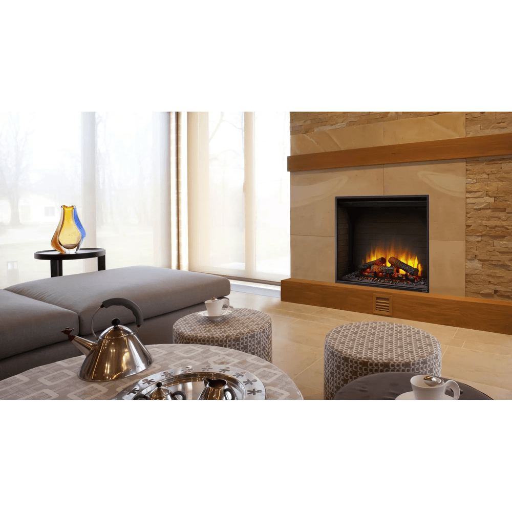 SimpliFire 36 Inch Traditional Built-In Electric Fireplace SF-BI36-EB