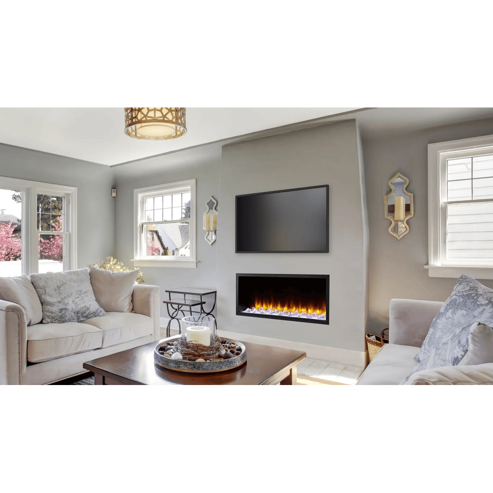SimpliFire 43 Inch Scion Linear Built-In Electric Fireplace SF-SC43-BK