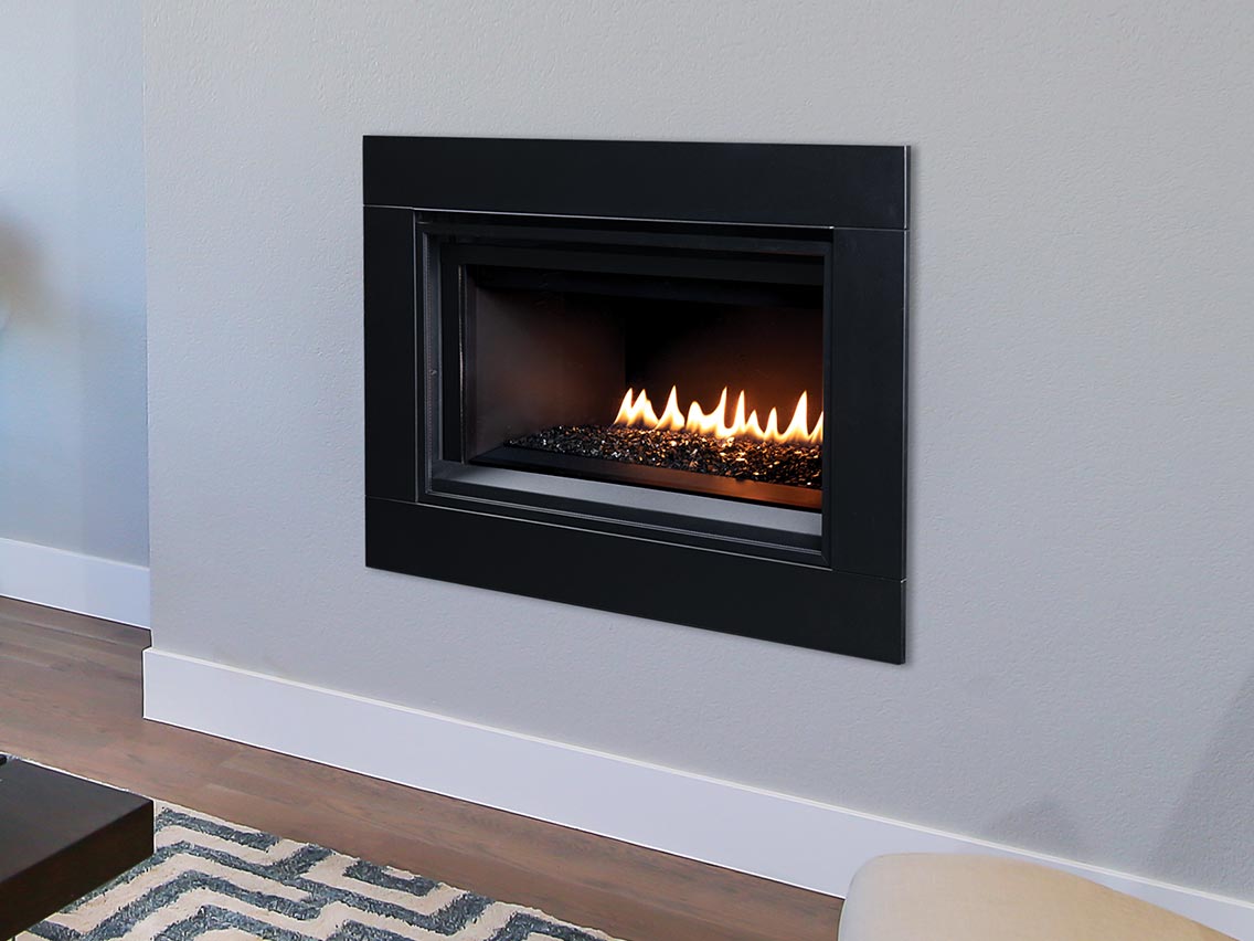Superior DRL2000 Series Linear Contemporary Clean Faced Direct Vent Natural Gas Fireplace in Electronic Ignition DRL2035TEN