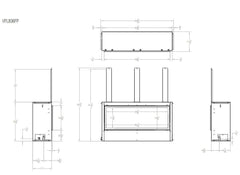 Empire 36" Boulevard Vent-Free Linear Gas Fireplace with Barrier VFLB36FP30P