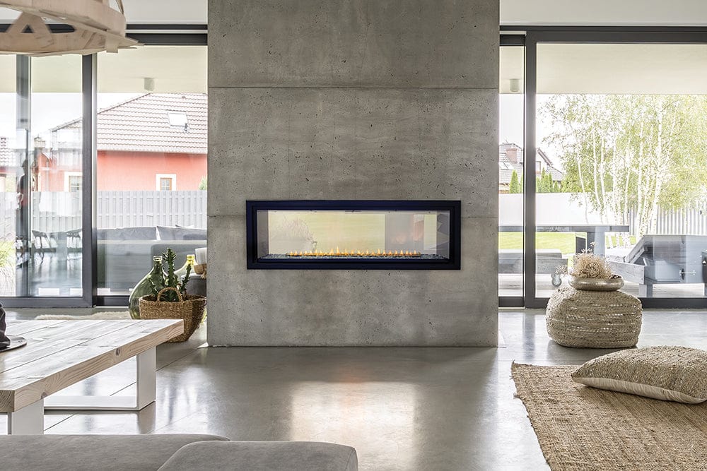 Empire 48" Boulevard Double-Sided Vent-Free Linear Gas Fireplace with Barrier VFLB48SP90P