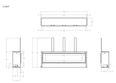 Empire 60" Boulevard Vent-Free Linear Gas Fireplace with Barrier and Remote Control VFLB60FP90P