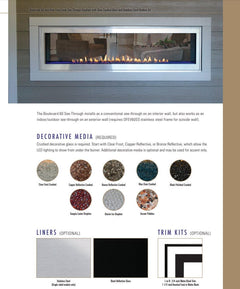 Empire 60" Boulevard Double-Sided Vent-Free Linear Gas Fireplace with Barrier and Remote Control VFLB60SP90P