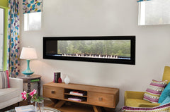 Empire 60" Boulevard Double-Sided Vent-Free Linear Gas Fireplace with Barrier and Remote Control VFLB60SP90P