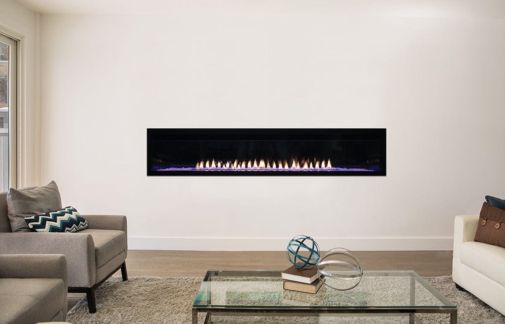 Empire 72" Boulevard Vent-Free Linear Gas Fireplace with Barrier and Remote Control VFLB72FP90P