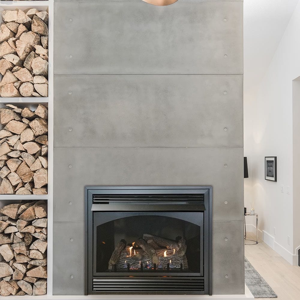 Empire 36" Lincoln Premium Vent-Free Gas Fireplace with Slope Glaze Burner VFPA36BP30LP