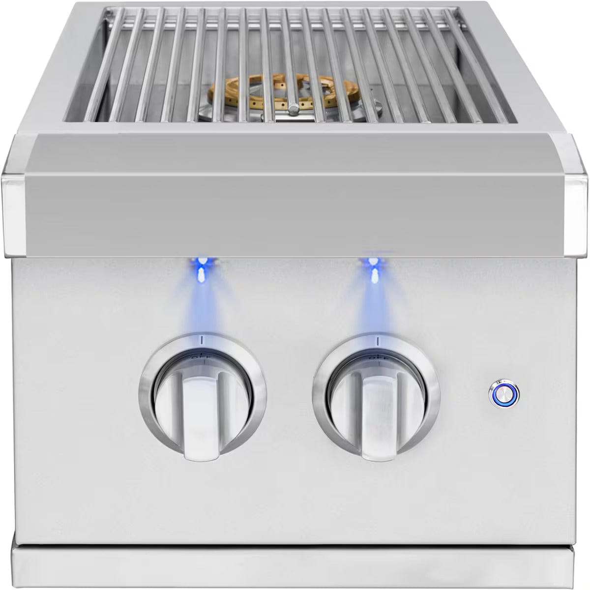 American Made Grills Atlas Double Side Burner – Built-In Dual Burner with LED Illumination ATSSB2-NG