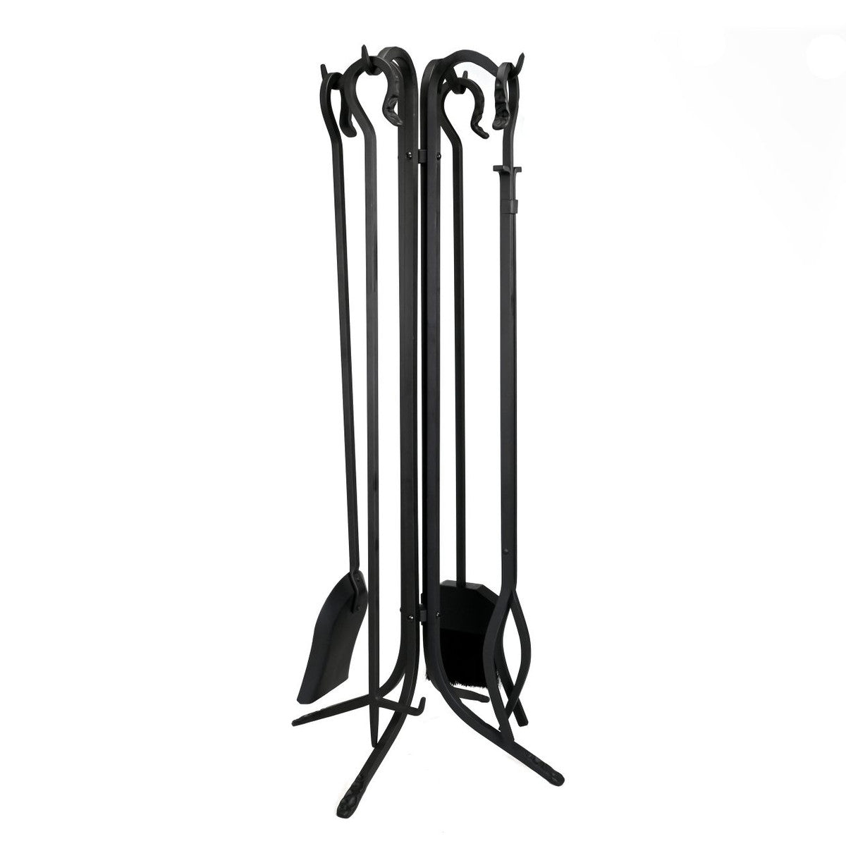 Pilgrim Forged Hearth 33 Inch Black Matte Fireplace Tool Set Indoor 18002