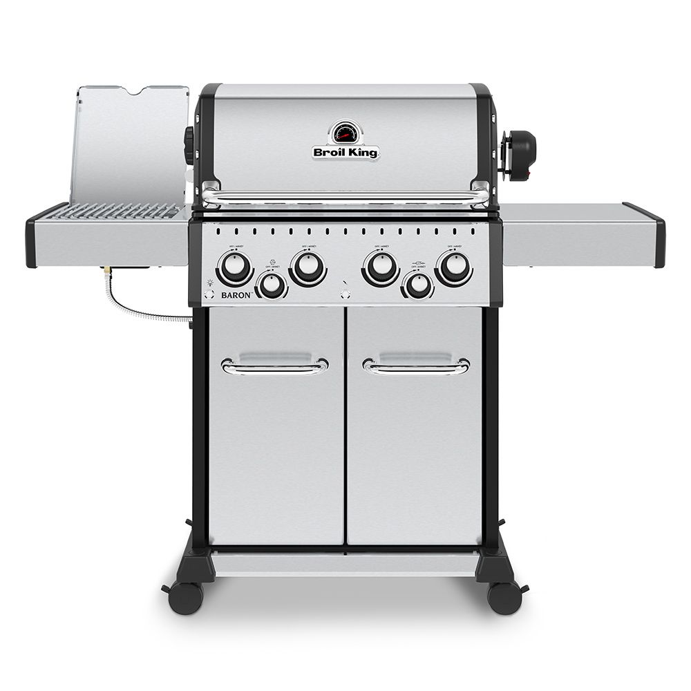 Broil King Baron S490 Pro Gas Grill with Rotisserie and Side Burner - BK875944