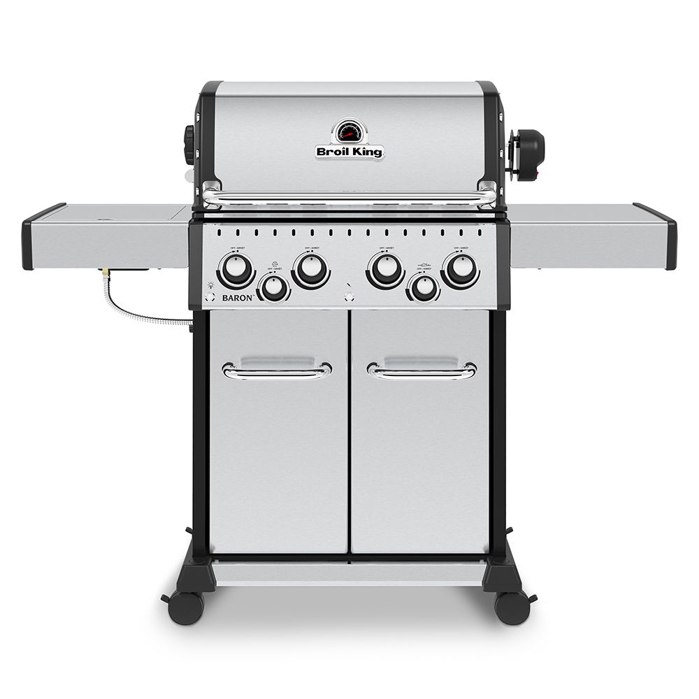 Broil King Baron S490 Pro Gas Grill with Rotisserie and Side Burner - BK875944