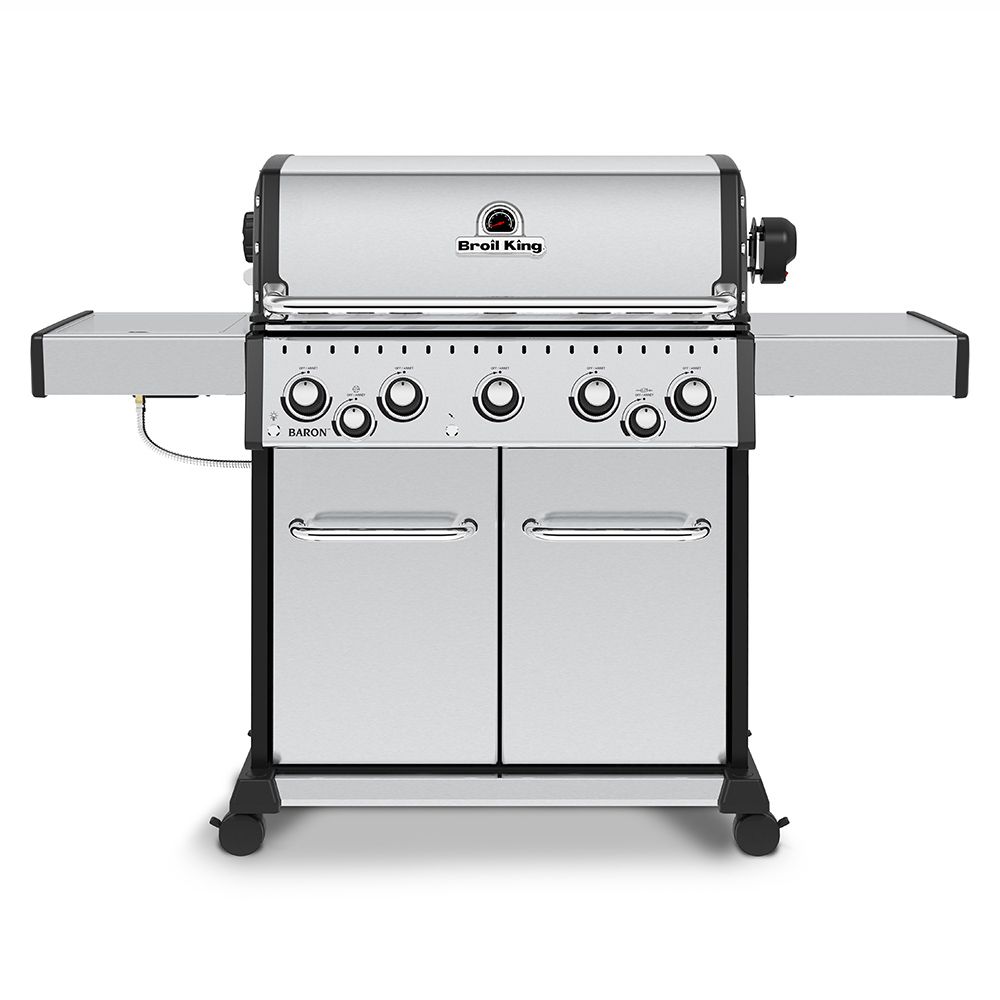 Broil King Baron S590 Pro Gas Grill with Rotisserie and Side Burner - BK876944