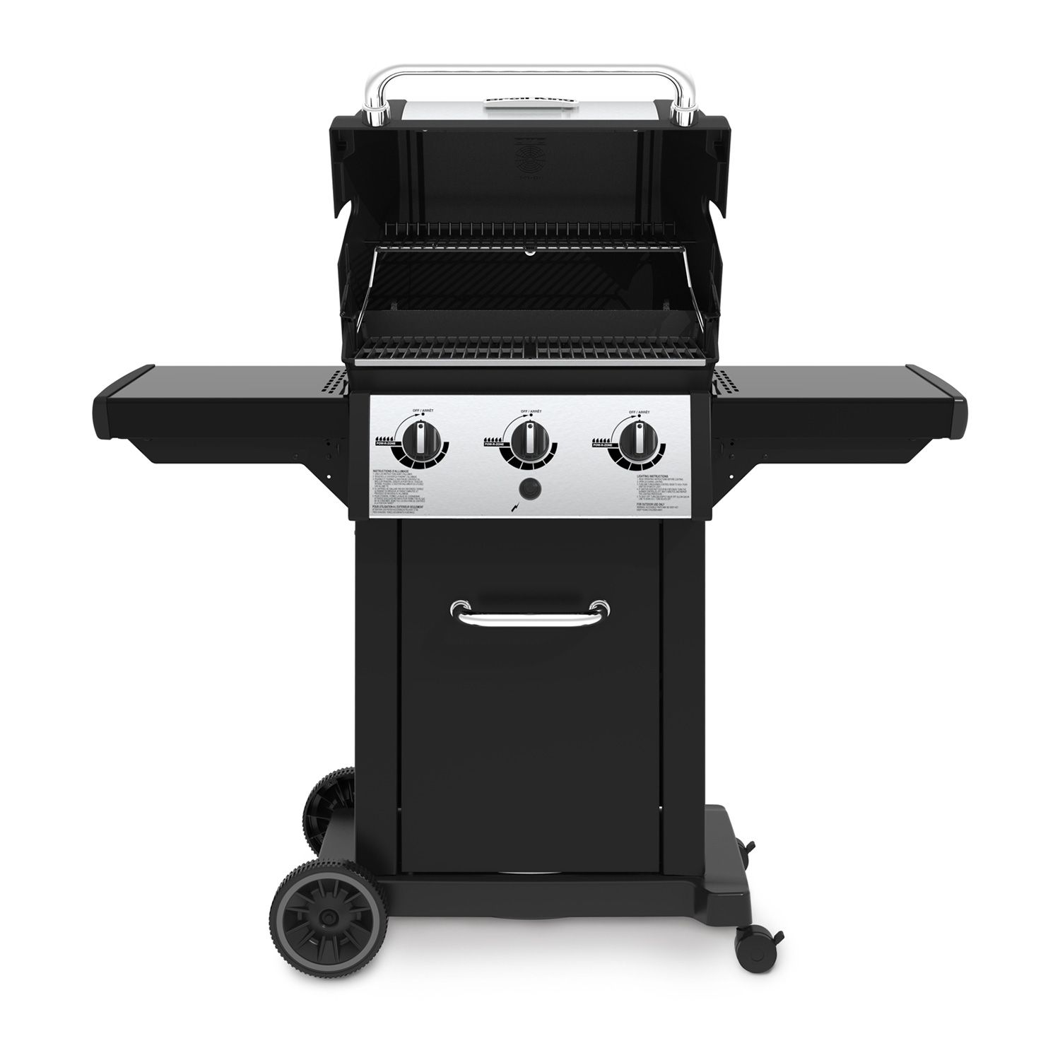 Broil King Monarch 320 3-Burner Grill on 2-Wheel Cart, 22-Inches BK834254