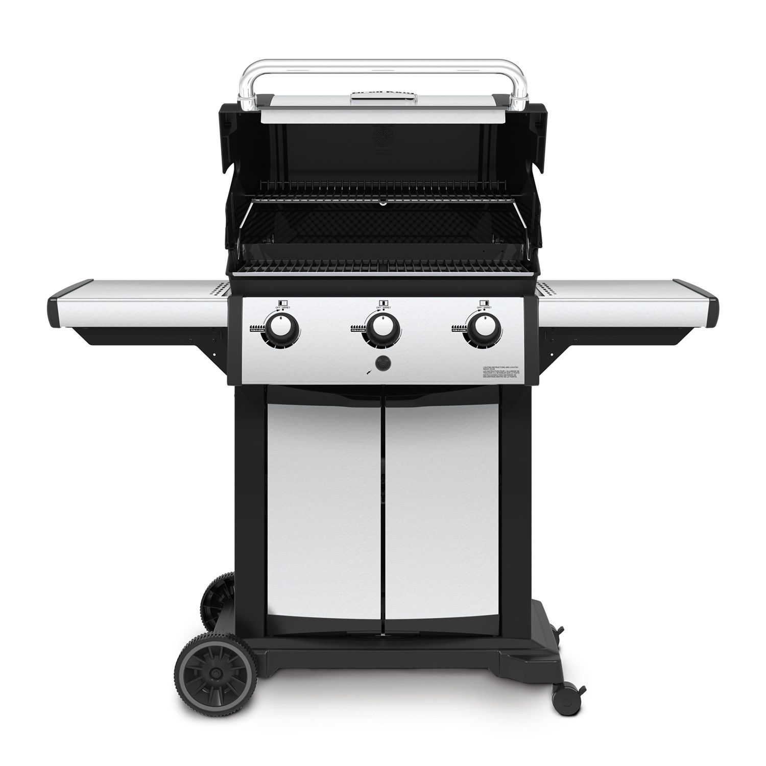Broil King Signet 320 3-Burner Grill on 2-Wheel Cart, 25.5-Inches BK946854