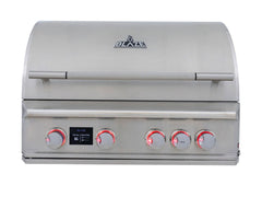 Blaze LTE Pro 32-Inch 4-Burner Built-In Gas Grill with Digital Display and Rotisserie – BLZ-4LTEPRO