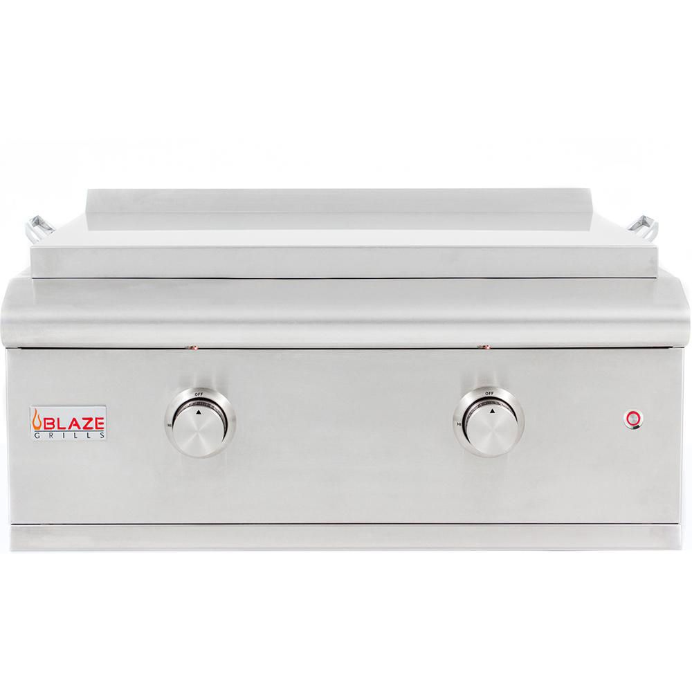 Blaze 30-Inch Built-In Gas Griddle with Dual U-Burners and LED Knobs – LTE Series BLZ-GRID-LTE-NG