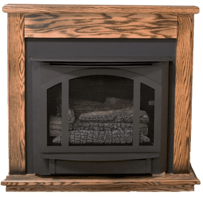 Buck Stove 33-Inch Model T-33 Dark Oak Standard Corner Mantel Indoor PA KDMC33