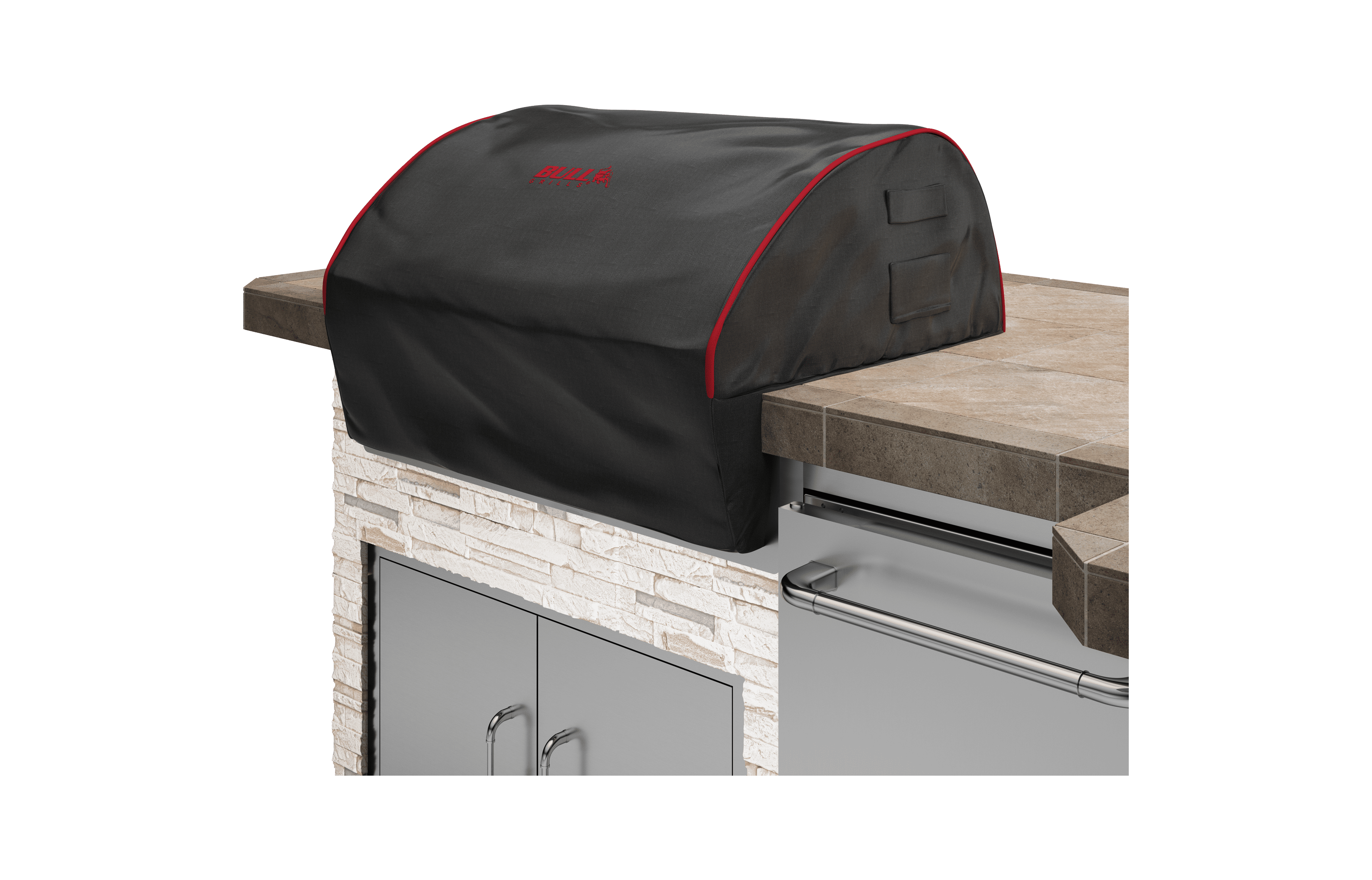 Bull Grills 30 Inch Accessories Series Weather Cover Outlaw Grill Head Heavy Duty Vinyl Outdoor 45005