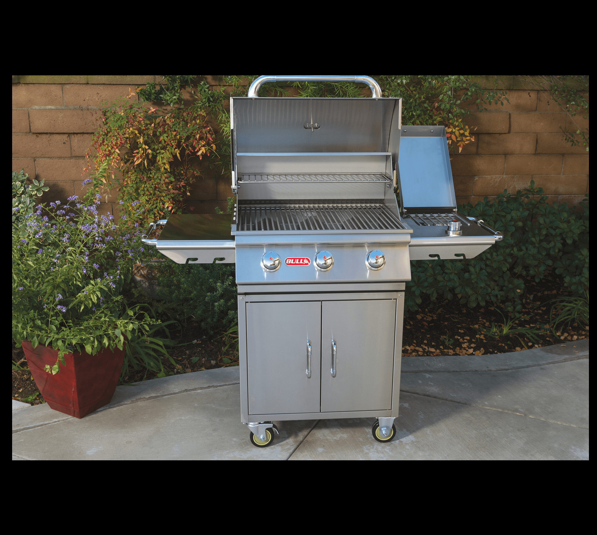 Bull Grills Standard Size Sidekick Series Side Burner Propane Gas Single Outdoor 60010