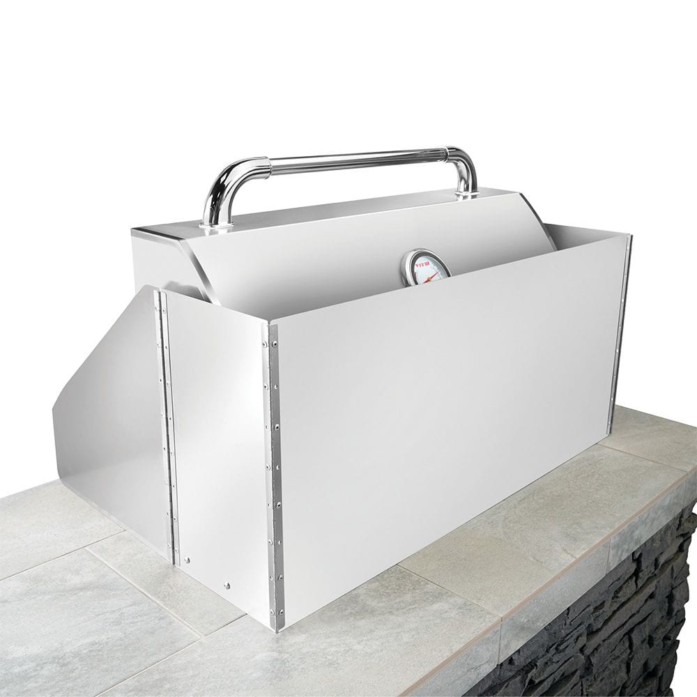 Bull Grills 24 Inch Wind Guards Series Wind Guard Built-In Gas Grill Outdoor 24402