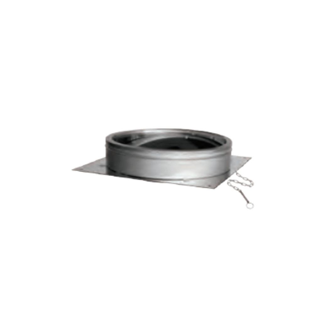 DuraVent DuraTech 10" Diameter Chimney Pipe Anchor Plate with Dumper - 10DT-APD