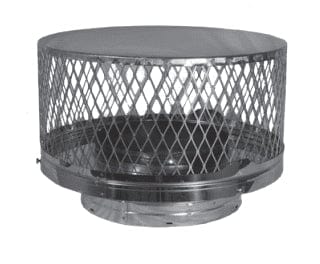 DuraVent DuraTech 12" Diameter Chimney Cap with Spark Arrestor Screen - 12DT-VC1