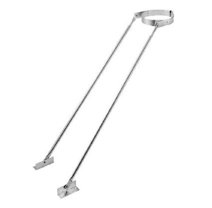 DuraVent DuraTech 6" & 8" Diameter Adjustable Extended Roof Bracket - 6DT-XRS