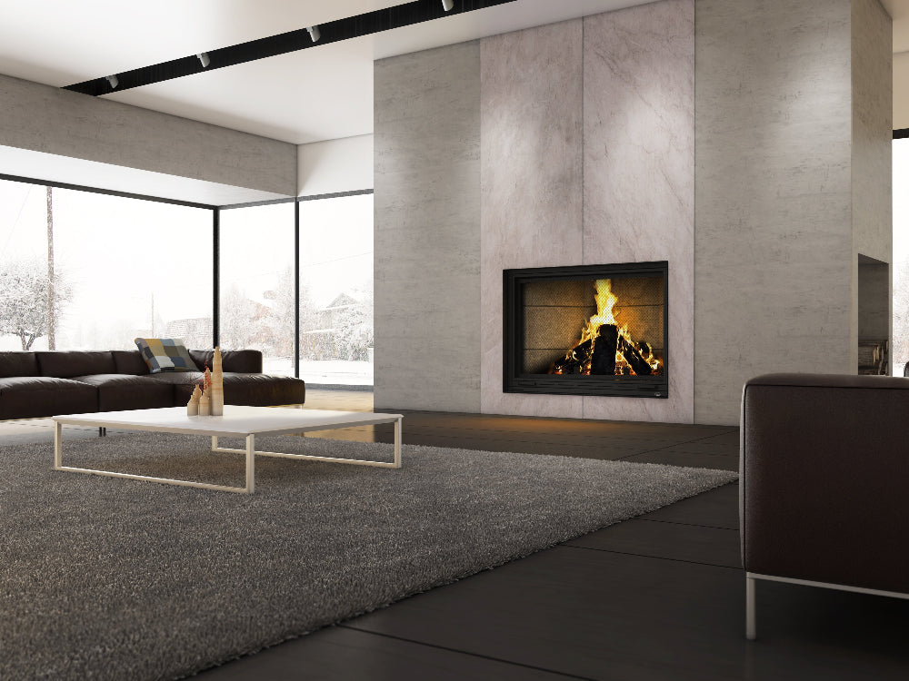 Valcourt Frontenac Guillotine Door Wood-Burning Fireplace Package Indoor FP11 Series