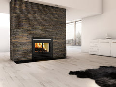 Valcourt Manoir Wood Burning Fireplace Package Indoor FP1LM + VA1FE Series