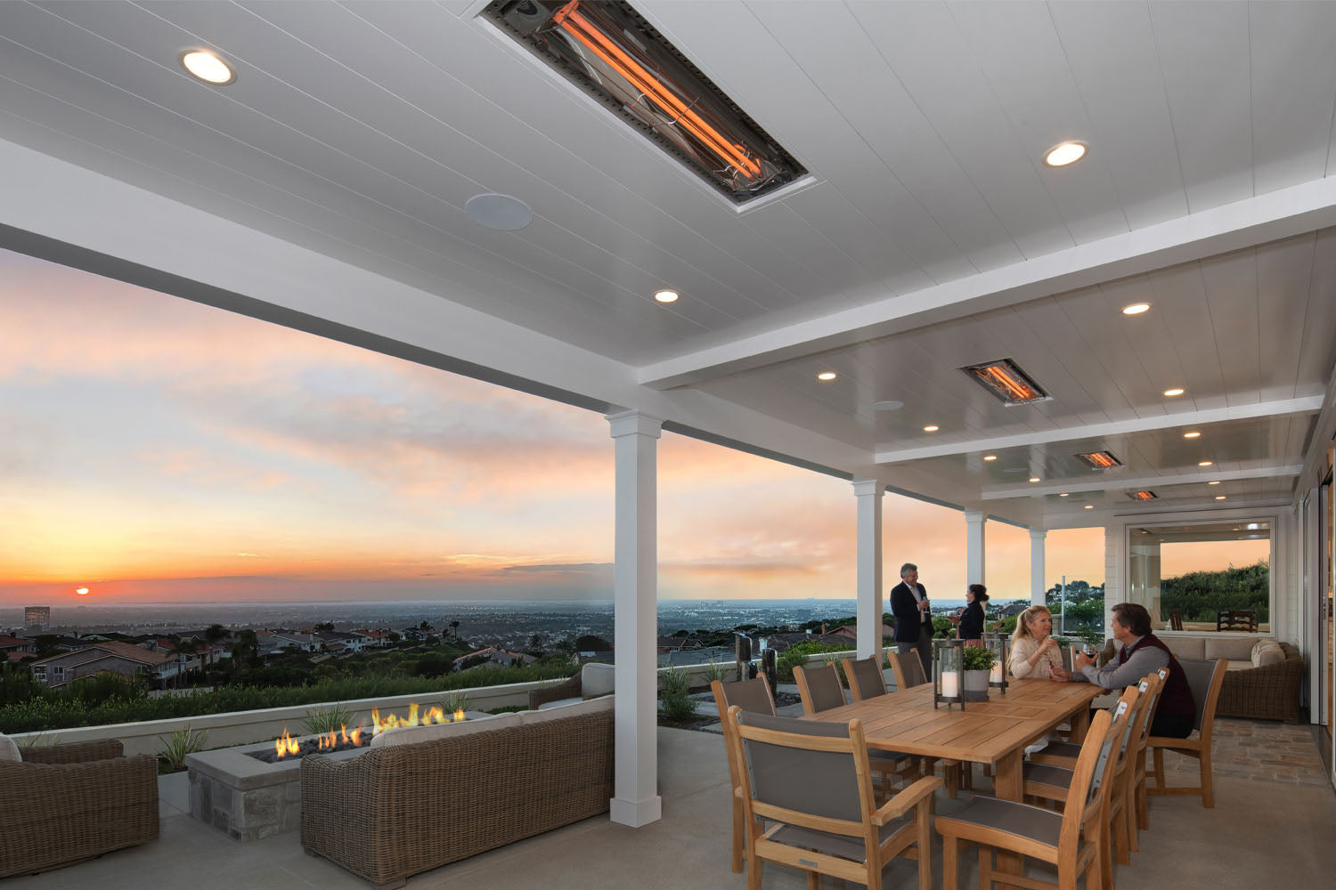 Infratech WD-Series Double Element 3000Watt Outdoor Infrared Electric Heater 480V WD3048SS