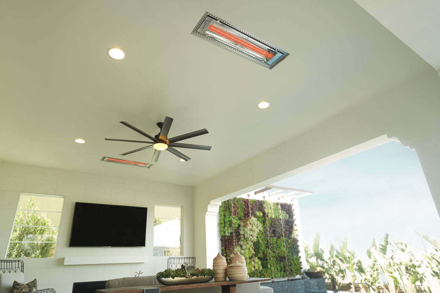 Infratech WD-Series Double Element 3000Watt Outdoor Infrared Electric Heater 277V WD3027SS