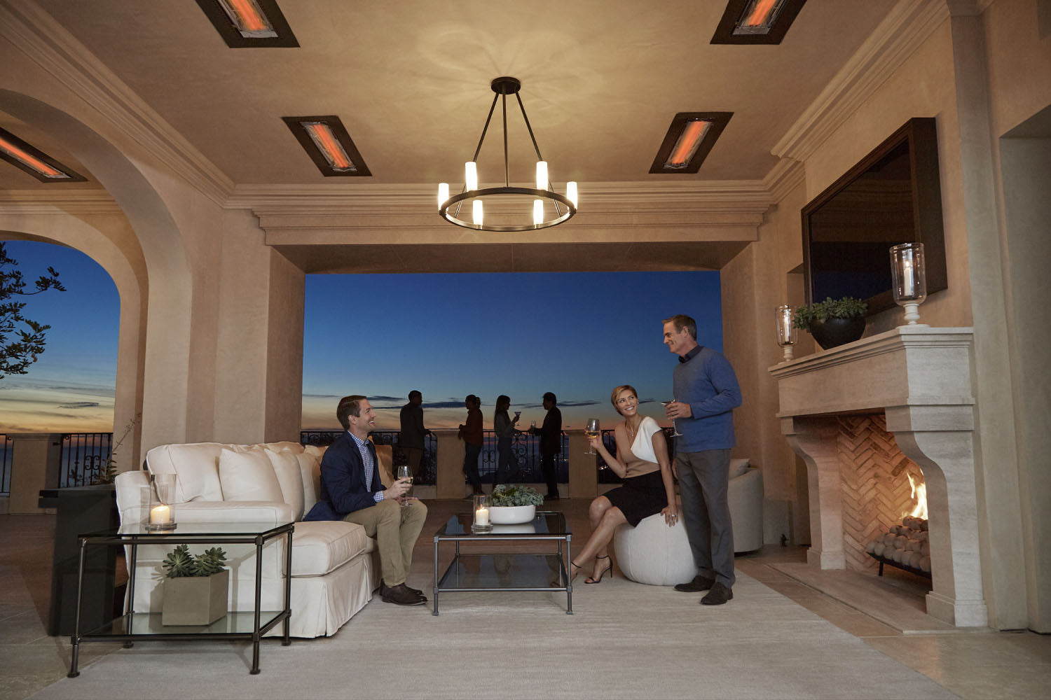 Infratech WD-Series Double Element 3000Watt Outdoor Infrared Electric Heater 277V WD3027SS