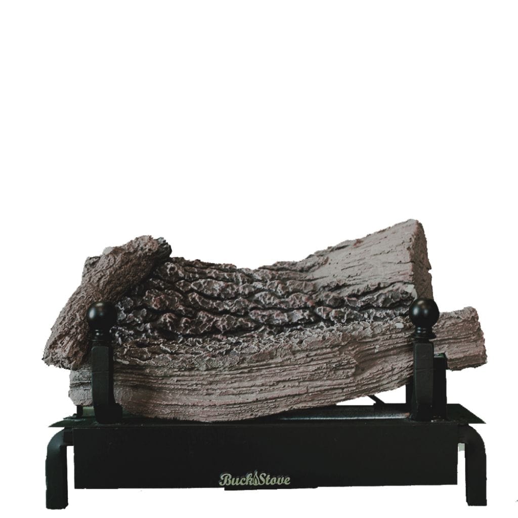 Buck Stove 18-inch Ceramic Series Vent-Free Log Set Thermostatic Shallow Depth GL CR8TNAT
