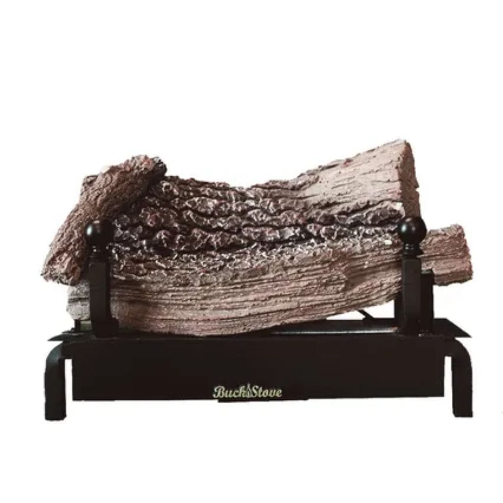 Buck Stove 18-inch Ceramic Series Vent-Free Log Set Thermostatic Shallow Depth GL CR8TNAT