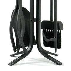 Pilgrim Forged Hearth 28 Inch Black Matte Fireplace Tool Set Indoor 18003