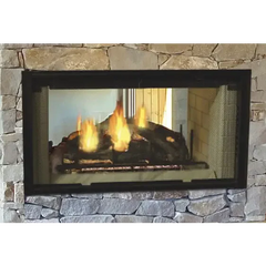 Majestic 42 Inch Designer See-Through Radiant Wood Burning Fireplace DSR42