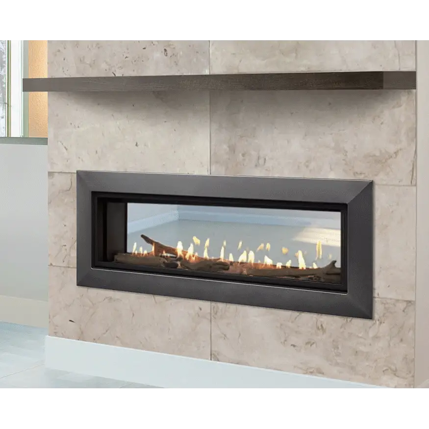 Majestic 48 Inch Echelon II Linear Contemporary Direct Vent Natural Gas Fireplace with IntelliFire Touch Ignition System ECHEL48STIN-C