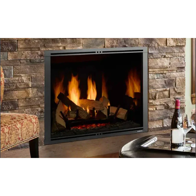 Majestic Marquis II 42 Inch Traditional Direct Vent Natural Gas Fireplace with IntelliFire Touch Ignition System MARQ42IN-B