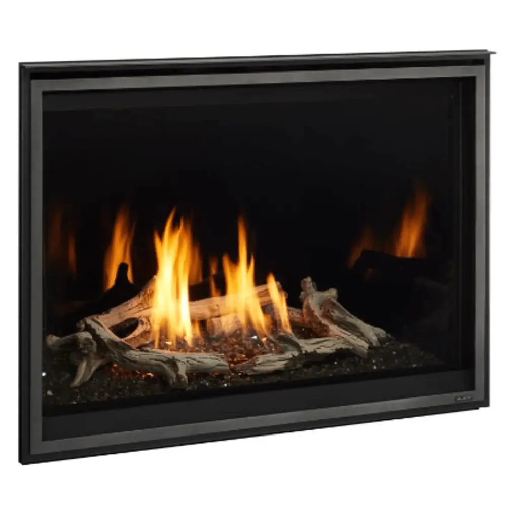Majestic Meridian Modern 36 Inch Top Direct Vent Natural Gas Fireplace with IntelliFire Touch Ignition System MER36MN