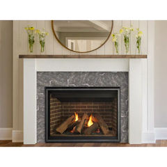 Majestic Meridian Modern 36 Inch Top Direct Vent Natural Gas Fireplace with IntelliFire Touch Ignition System MER36MN