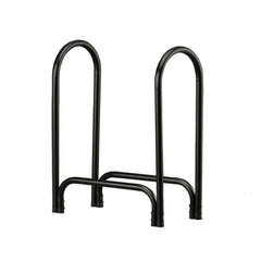 HY-C 28 Inch Black Tubular Steel Log Rack Indoor SLRS
