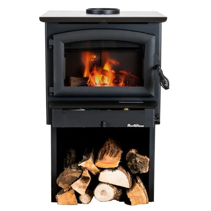 Buck Stove Non-Catalytic Freestanding Wood Burning Stove w/ Blower FP 21