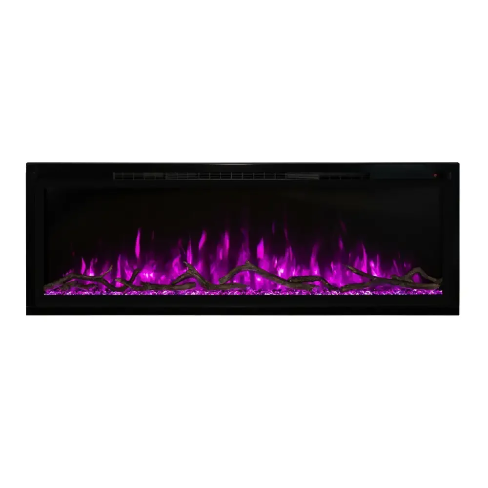 Modern Flames 100 Inch Spectrum Slimline Recessed/Wall Mount Electric Fireplace SPS-100B