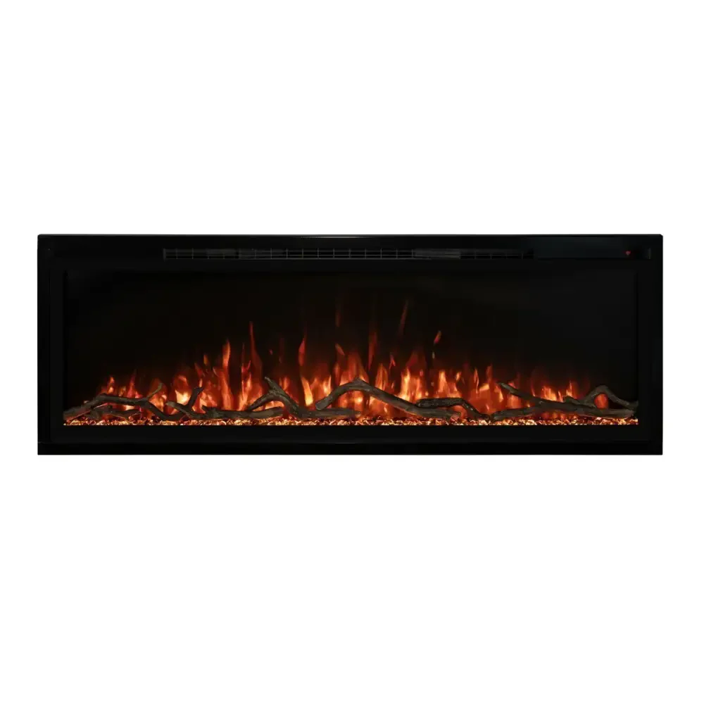 Modern Flames 100 Inch Spectrum Slimline Recessed/Wall Mount Electric Fireplace SPS-100B