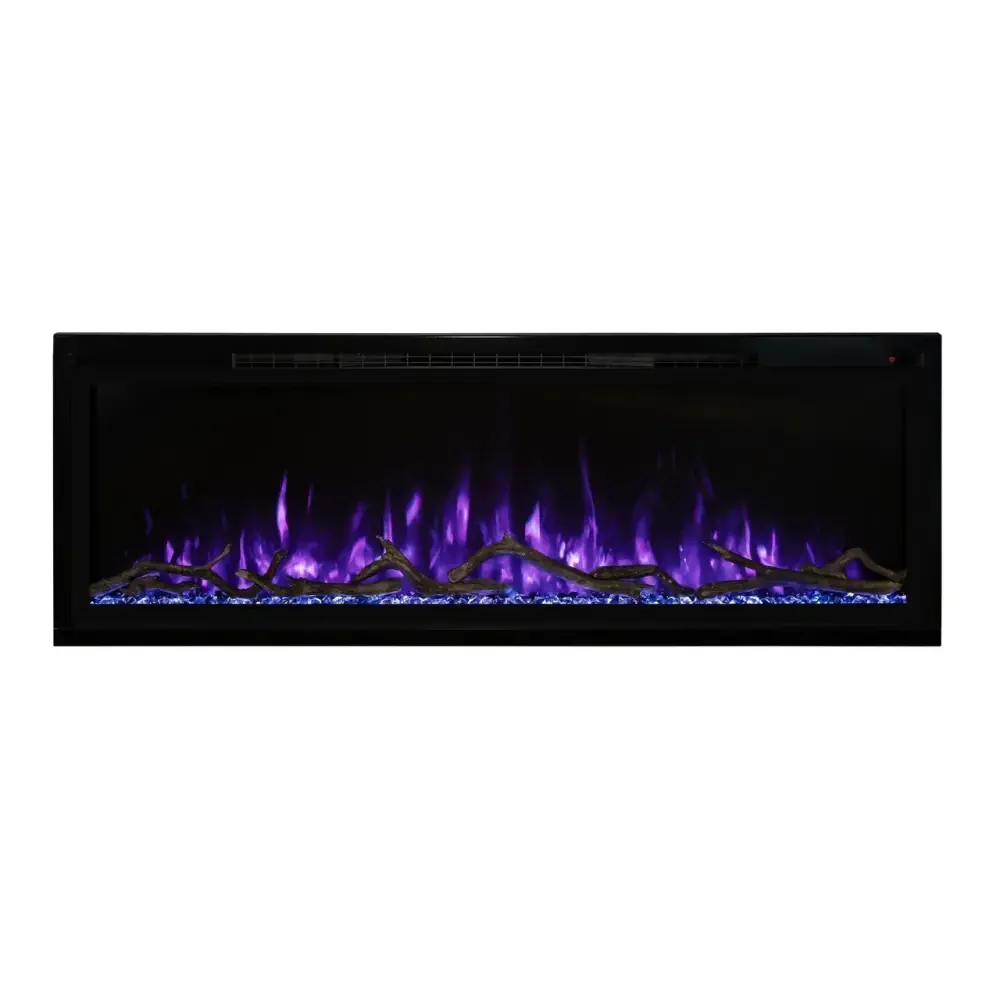 Modern Flames 100 Inch Spectrum Slimline Recessed/Wall Mount Electric Fireplace SPS-100B