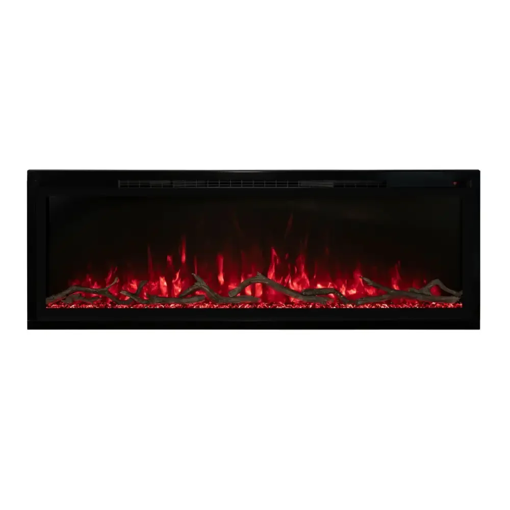 Modern Flames 100 Inch Spectrum Slimline Recessed/Wall Mount Electric Fireplace SPS-100B